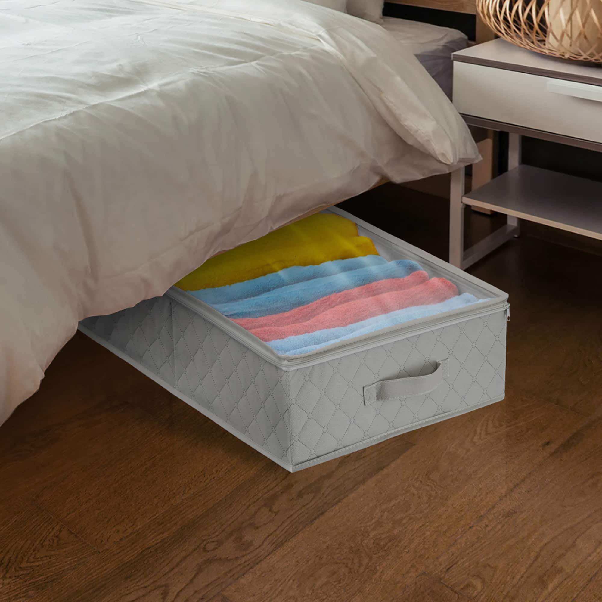 Sorbus 24" Gray Underbed Storage Bags, 2ct.